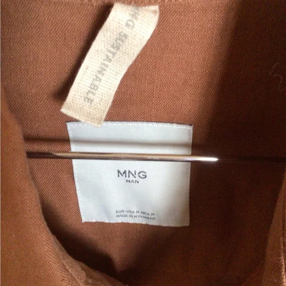 Mango Men’s M Ming Man sustainable Linen button down - Picture 7 of 9